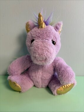 Naturally Kids Purple Unicorn Plush Stuffed Animal, Kids Plush Toy